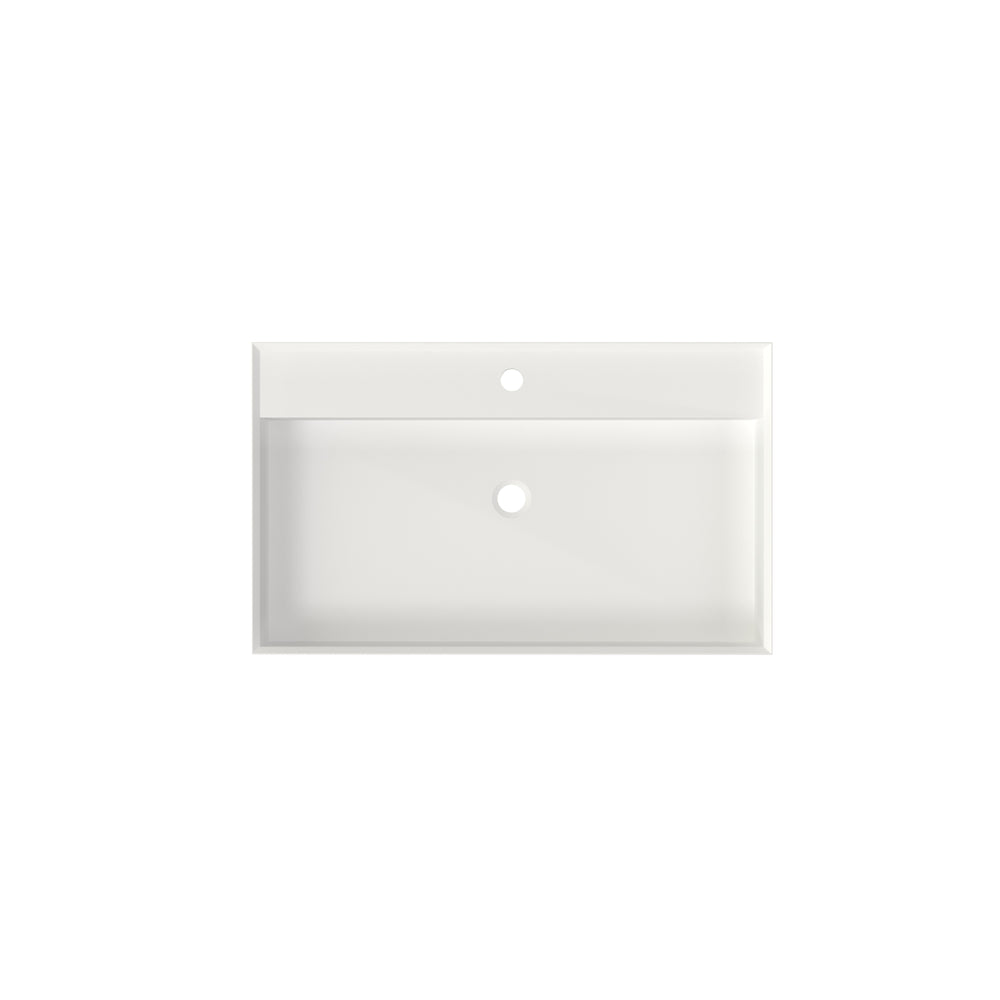 English Elm Stone Resin Seamless Vanity Basin Sculptural Sink for Modern Spa Bathrooms T3785P355779