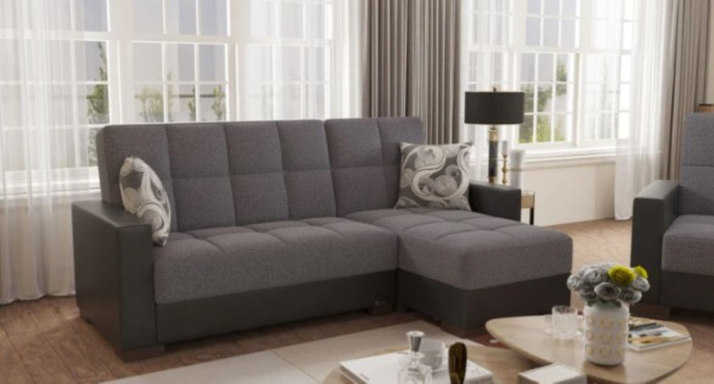 English Elm Primenest Nimbusflow Upholstered Convertible Chaise Lounge With Storage & Comfortable Sleeper Design B030P303543-GIGA