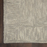 Nourison Vail VAI04 Handmade Tufted No Border Indoor Only Modern  Rug Grey, Grey 100% Wool 99446794642