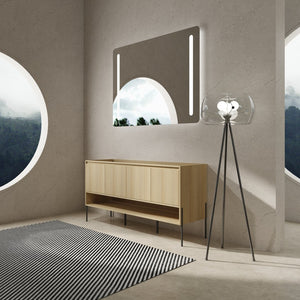 English Elm 60" Freestanding Bathroom Vanity Cabinet Only, 4 Soft-Close Doors, KD Packing, Durable 67.7x23x7.9 W1972P199464