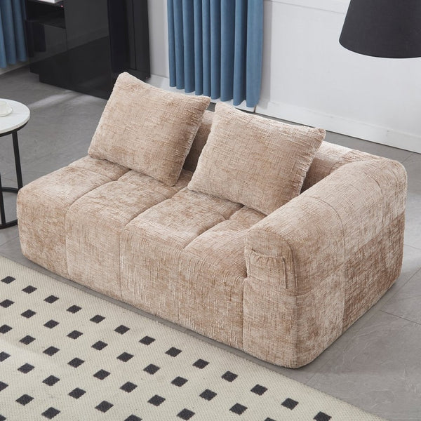 English Elm United Chenille Loveseat Sofa – Stylish Modular Sleeper For Small Spaces, Comfort & Versatility! W1568P255135-GIGA