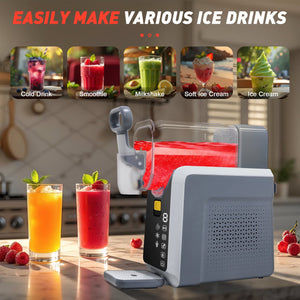 English Elm Slushie Machine with Compressor Led Display Frozen Margarita and Ice Cream Maker W2841P352642