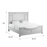 English Elm Wallace & Bay - Wallace & Bay  Mariano Gray King Panel Bed