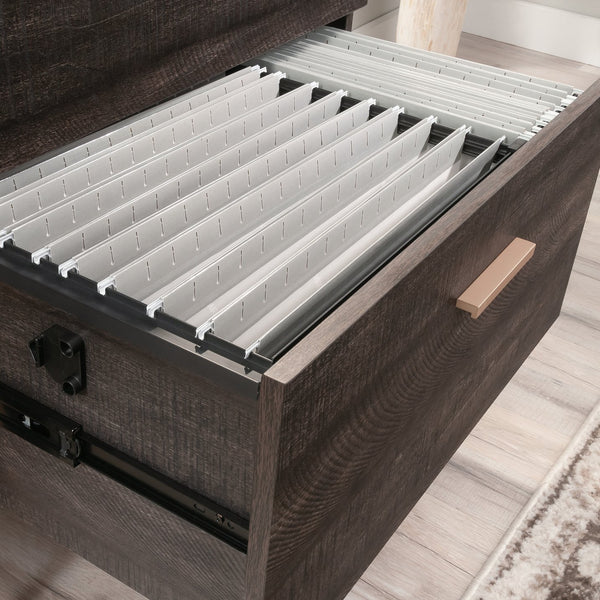 English Elm Lateral File - Sleek Black Finish For Modern Office Storage, Secure & Space-Saving Design Solutions B356P367784