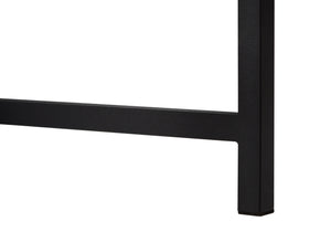 English Elm Computer 48" Desk with Reversible Left/Right Layout, File Drawer & Closed Storage, Metal Legs, Modern Brown 56 L x 27 W x 6 H B2710P219750