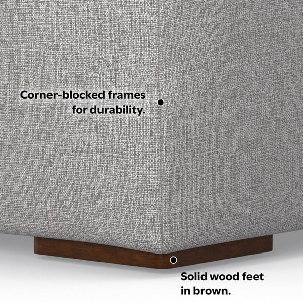 English Elm Rex Right Chaise Sofa Module - Eco-Friendly, Versatile Seating With Plush Comfort & Modern Design B136P199236-GIGA