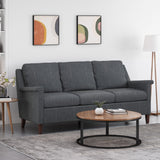 Christopher Knight Home® - Noble House - Dupont Contemporary 3 Seater Fabric Sofa