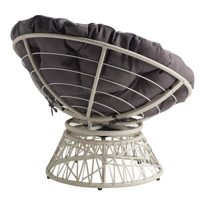 OSP Home Furnishings Papasan Chair Grey
