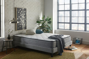 English Elm 10" Cal King Mattress with Cooling Gel Memory Foam and 884 Pocketed Coils for Zoned Support White+gray B2707P228591