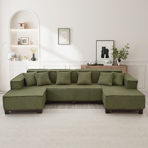 English Elm Swivel Barrel Accent Chair Chenille Tufted Round Club Seat for Living Room Lounge Green N719S002220F