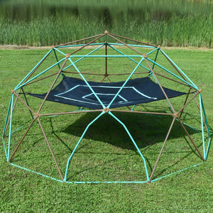 English Elm 13ft Geodesic Steel Climbing Dome with Hammock Holds 7 Kids Rust Proof Outdoor N710P345669E