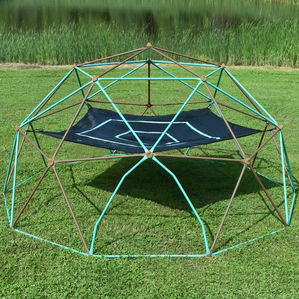 English Elm 13ft Geodesic Steel Climbing Dome with Hammock Holds 7 Kids Rust Proof Outdoor N710P345669E