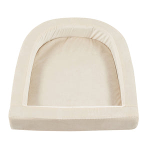 English Elm Furniture Plush 2-in-1 Pet-Friendly Mid Century Modern Accent Chair with Velvet Upholstery, Removable Base and Ergonomic Support for Living Room Dark Green,White N843P331164C