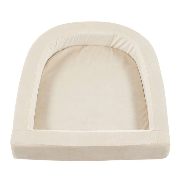 English Elm Furniture Plush 2-in-1 Pet-Friendly Mid Century Modern Accent Chair with Velvet Upholstery, Removable Base and Ergonomic Support for Living Room Dark Green,White N843P331164C