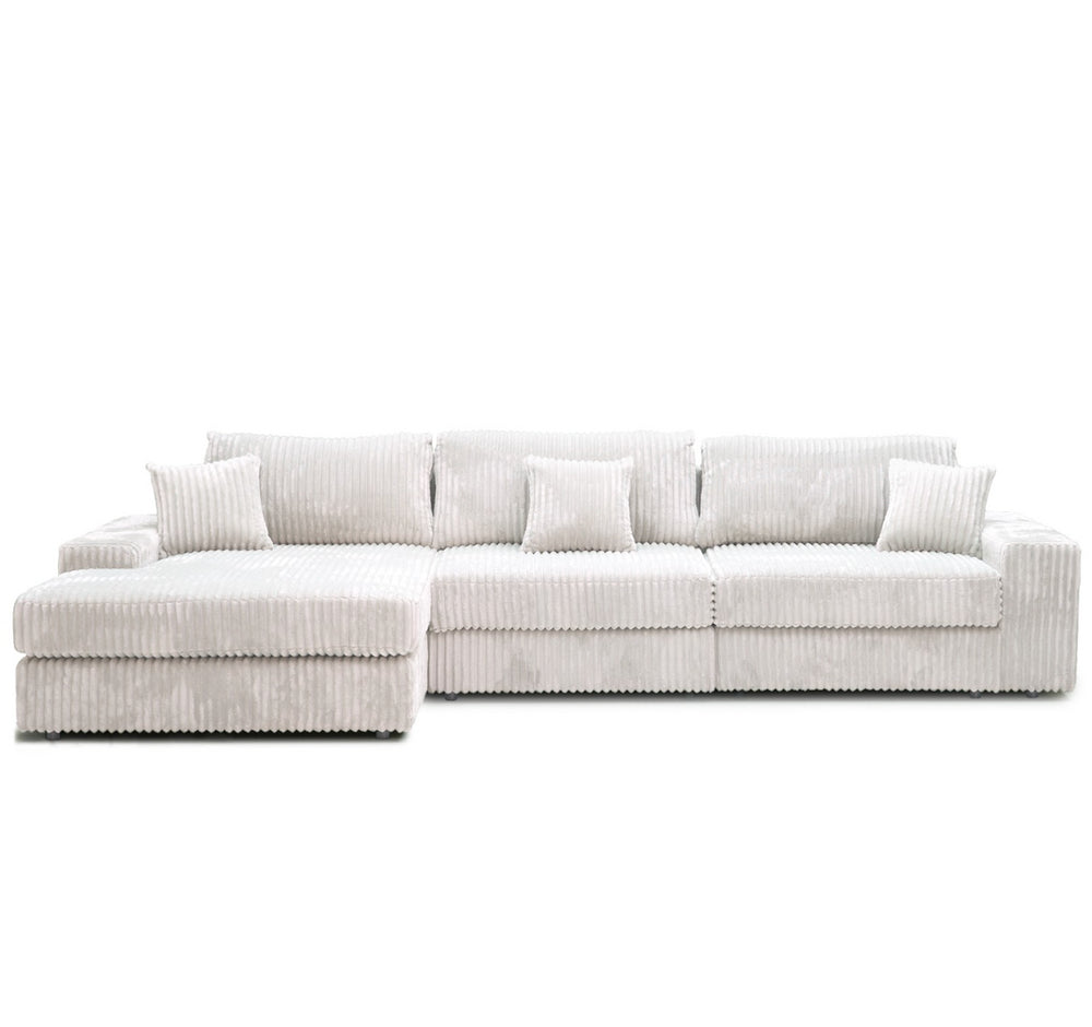 English Elm Pixel Modern Modular Sofa - Stylish Corduroy L-Shaped Sectional For Ultimate Comfort & Flexibility B341S00011-GIGA