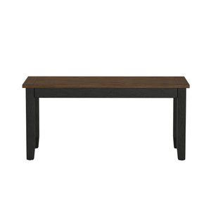 English Elm Wallace & Bay - Brown 6 Piece Dining Table Set — Contemporary Earthen Dusk Wood Finish, Easy-Care 60" Rectangular Dining B361P384401