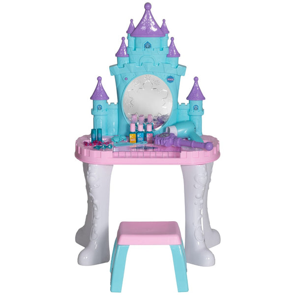 English Elm Qaba Kids Castle Vanity Set With Mirror, Lights, Music & 18 Accessories For Creative Play Ages 3-6 W2225P249751-GIGA