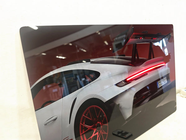 English Elm 16X10 Sports Car Led Wall Art – Modern Acrylic Light Up Picture With Remote For Home & Garage Decor T3976P383251