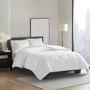 Madison Park Honeycomb Textured Casual Oversized Down Alternative Comforter MP10-8279 White