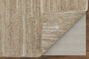 Feizy Rugs Navaro Hand-woven Natural Wool And Viscose Rug - Modern Scandinavian Design For Cozy Spaces Ivory Wool,Viscose Nav8916fbgeivye50