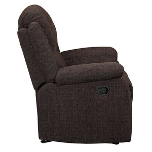 English Elm Brown Plush Pillow-Top Arms Glider Recliner with Pocket Coil Comfort, Tailored Cushions & Chenille Luxury - Reclining Motion Seat for Living Room Relaxation, 39.5"H x 36.5"W x 40.5"D B062P184512