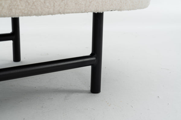 English Elm Bench Indoor Upholstered Storage Bench For Living Room, Bedroom & Entryway - Elegant Beige Design T3903P372077