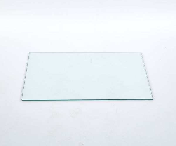 English Elm Tempered Clear Glass Square Table Top 80cm Polished Edges Modern Interior Surface W234P363933