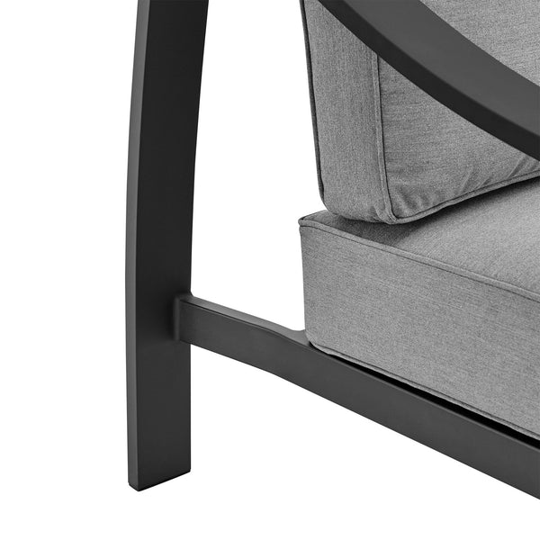 English Elm Koda Powder-coated Aluminum Outdoor Accent Chair with Weather-resistant Foam Cushions B2736P464810
