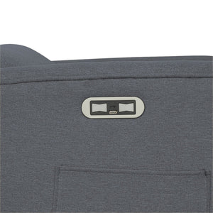 JLA Home Madison Park - Power Candace Recliner offers 3-in-1 power recline, 270° swivel & glider, USB/USB‑C charging, lumbar support, spill-resistant upholstery, side pocket, sturdy wood frame, tool-free setup for living rooms, nurseries, home offices Grey MP103-1285