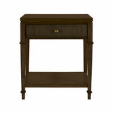 Martha Stewart Kenna Traditional Nightstand MT136-1207 Dark Coffee