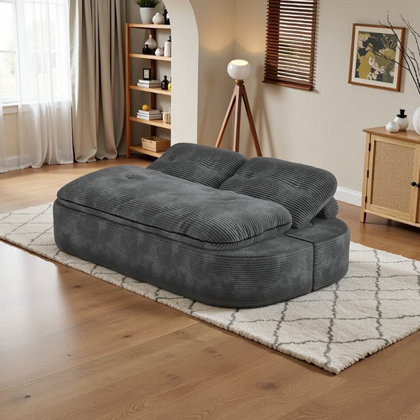 English Elm 2-In-1 Convertible Modular Sofa Bed - Space-Saving, Memory Foam Comfort For Living Room Or Studio W3653P355608