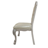 English Elm Ivory and Bone White Tufted Side Chair (Set Of 2)