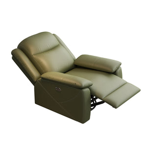 English Elm Rocker Power Recliner with USB Charging Port and 360° Swivel, Ergonomic Overstuffed Comfort Green W3795P357745
