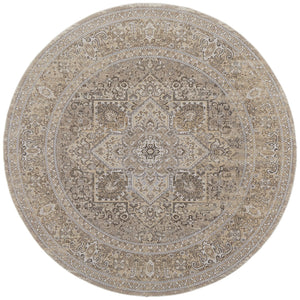 Feizy Rugs Celene Vintage-inspired Floral Medallion Rug – Luxurious Machine-made Design For Timeless Elegance Brown,Ivory,Tan Viscose,Polyester Cel39kxfbgebrnn97