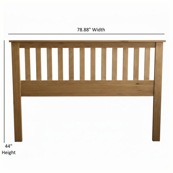 English Elm Malinda King Panel Headboard - Classic Mission Style With Warm Brown Finish For Timeless Elegance B050P396157