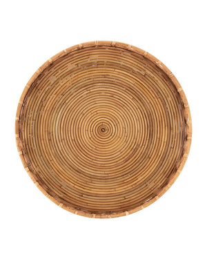 Currey & Company Tegal Decorative Serving Tray - Stylish 23-inch Accent With Geometric Design For Serving & Display Brown Arurog ,Glass 1200-1041-currey-company