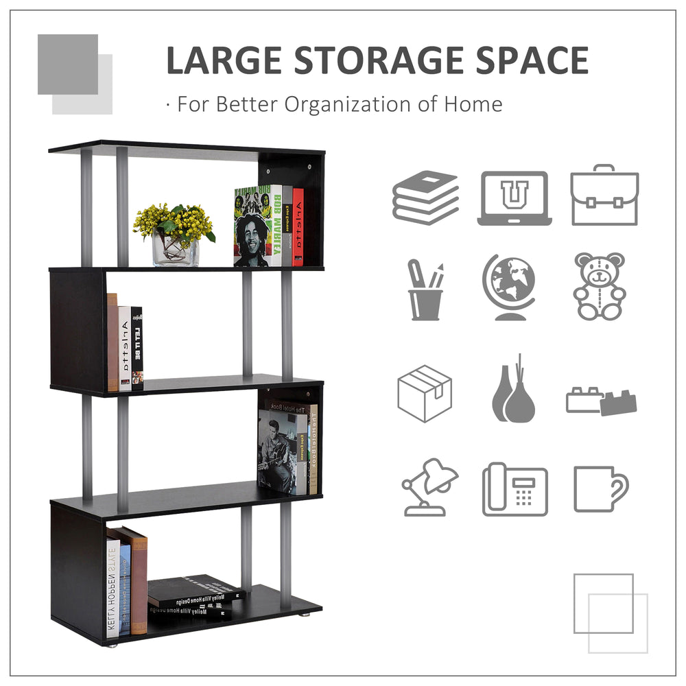 English Elm Rack Industrial Pipe Wall Shelves Steel Frame Wood Grain Open Display for Home Office T3971P384026