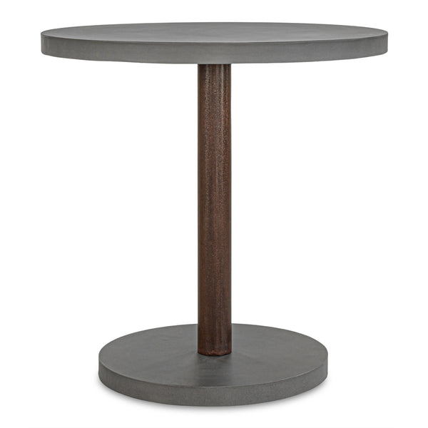 English Elm Hagan Outdoor Square Concrete Steel Patio Table for Industrial Modern Spaces B2769P504201