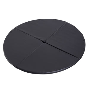 English Elm Soozier Round Pole Dance Floor Mat with High Density Foam Core for Home Training W2225P200409