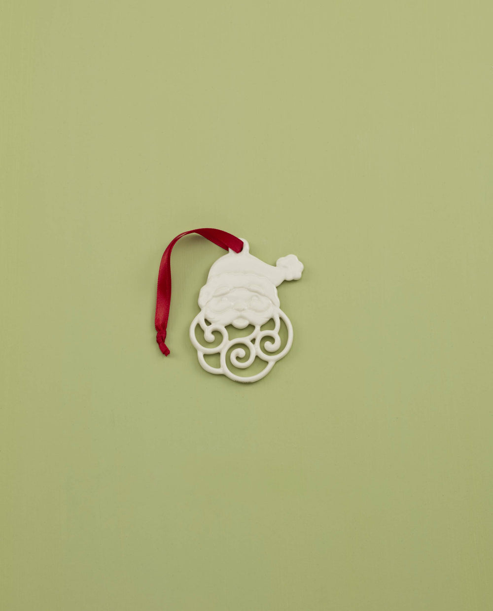 Lenox Pierced Santa Charm Ornament Ivory, IVORY PORCELAIN 896351