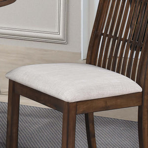 English Elm 2-Piece Rustic Farmhouse Dining Chair Set With Upholstered Seats, Easy Assembly, Solid Wood Frame W2537P214550