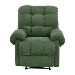 English Elm Camel Overstuffed Manual Recliner with High Density Padding for Modern Living Rooms Army Green W5568P449824