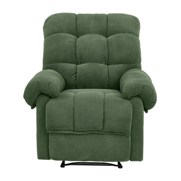 English Elm Camel Overstuffed Manual Recliner with High Density Padding for Modern Living Rooms Army Green W5568P449824