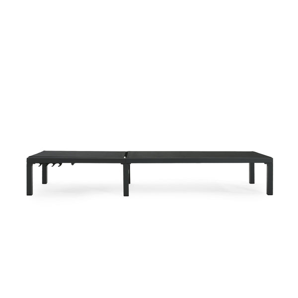 English Elm Christopher Knight Home® - Westport Aluminum Chaise Lounge Set of 2 - Lightweight Rust-Resistant Frames, Breathable Black Fabric Recliners N775P180038B