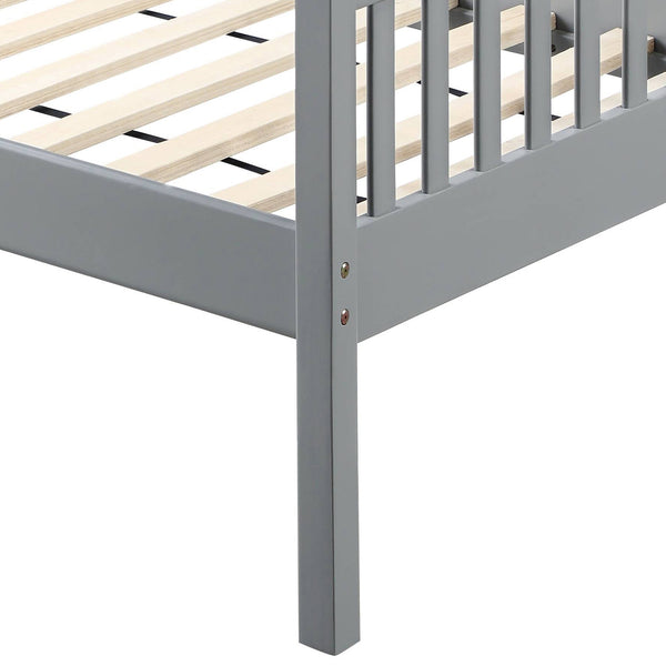 English Elm Grey Slatted Twin Daybed with 13-Slat Support System, Classic Pine Frame, Easy Assembly, Gray Finish B062S00453