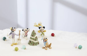 Lenox Disney Winter Fun 5-Piece Figurine Set Ivory, IVORY PORCELAIN 897079