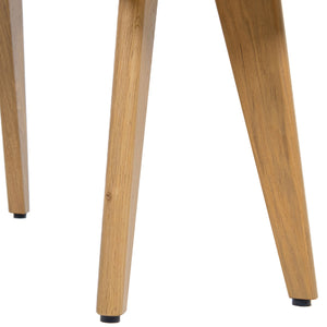 English Elm Jennifer Taylor Home - Capri Solid Red Oak Wood Bench 41.5" – Handcrafted Mid-Century Tapered Legs, Slim Space-Saving Seat Brown B2719P395573