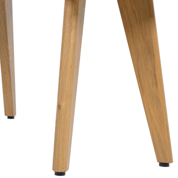 English Elm Jennifer Taylor Home - Capri Solid Red Oak Wood Bench 41.5" – Handcrafted Mid-Century Tapered Legs, Slim Space-Saving Seat Brown B2719P395573