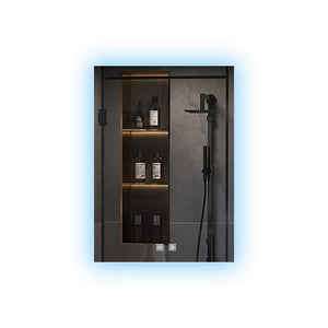 English Elm Vellum Frameless Led Backlit Bathroom Vanity Mirror with Defogger and Touch Control B2731P478335