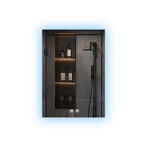 English Elm Vellum Frameless Led Backlit Bathroom Vanity Mirror with Defogger and Touch Control B2731P478335
